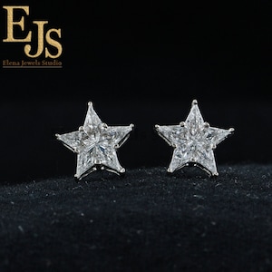 Star cut diamond on sale earrings
