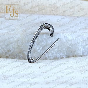 Hallazgo de diamante en plata 925: Suministros para joyería (0,18 cts)