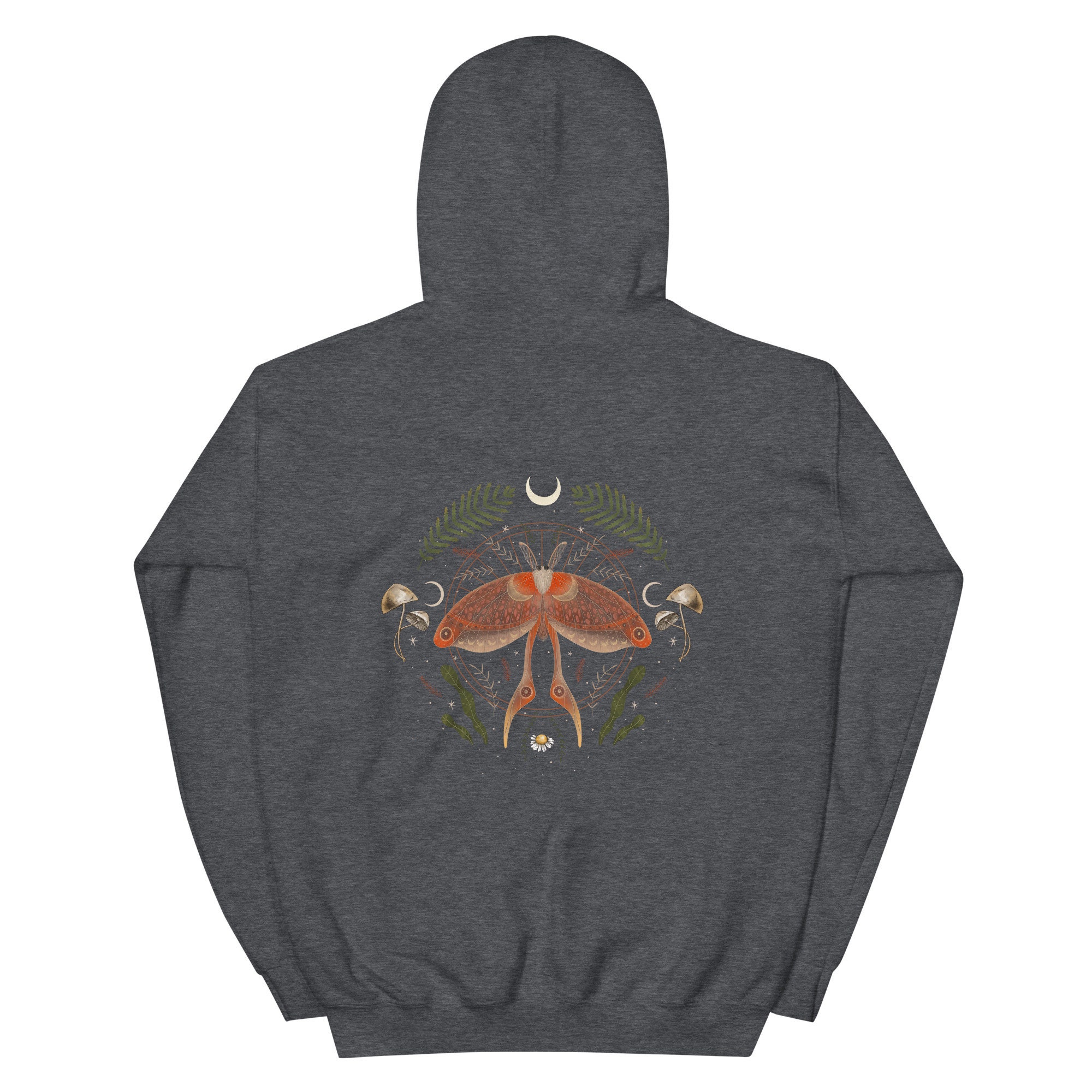 Cottagecore Moth Hoodie Mystical Moth Hoodie Cottagecore Etsy