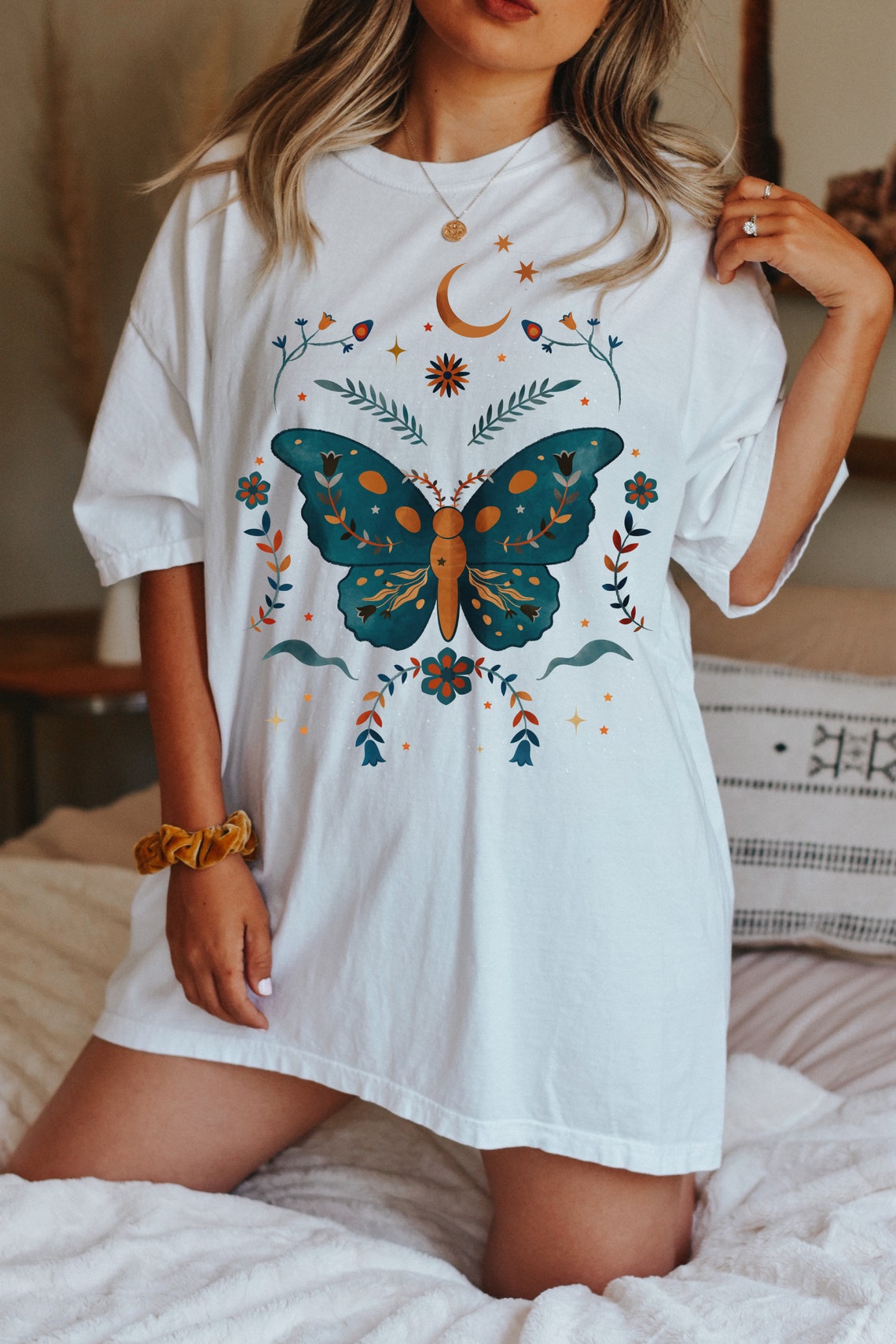 Cottagecore Butterfly Shirt Moth Nature Floral Shirt - Etsy