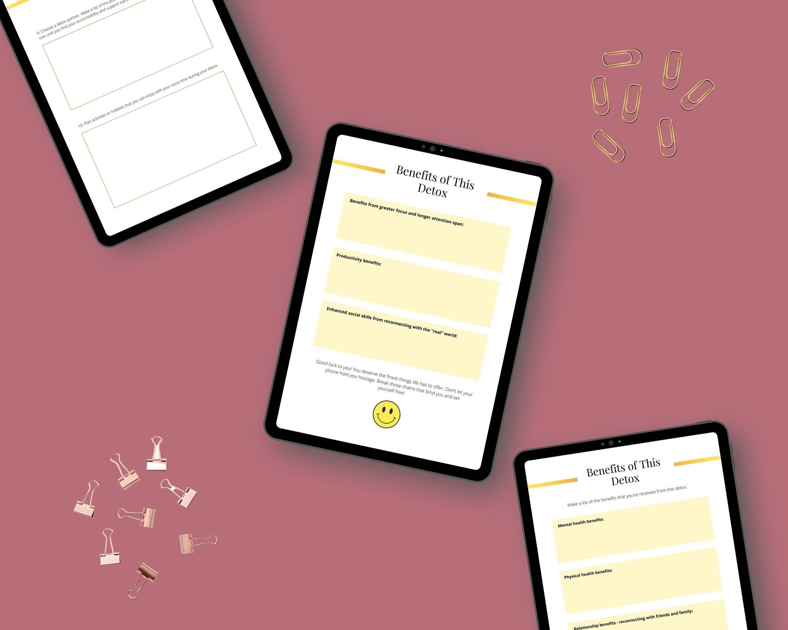 Digital Detox Workbook Digital Detox Assessment Digital Etsy