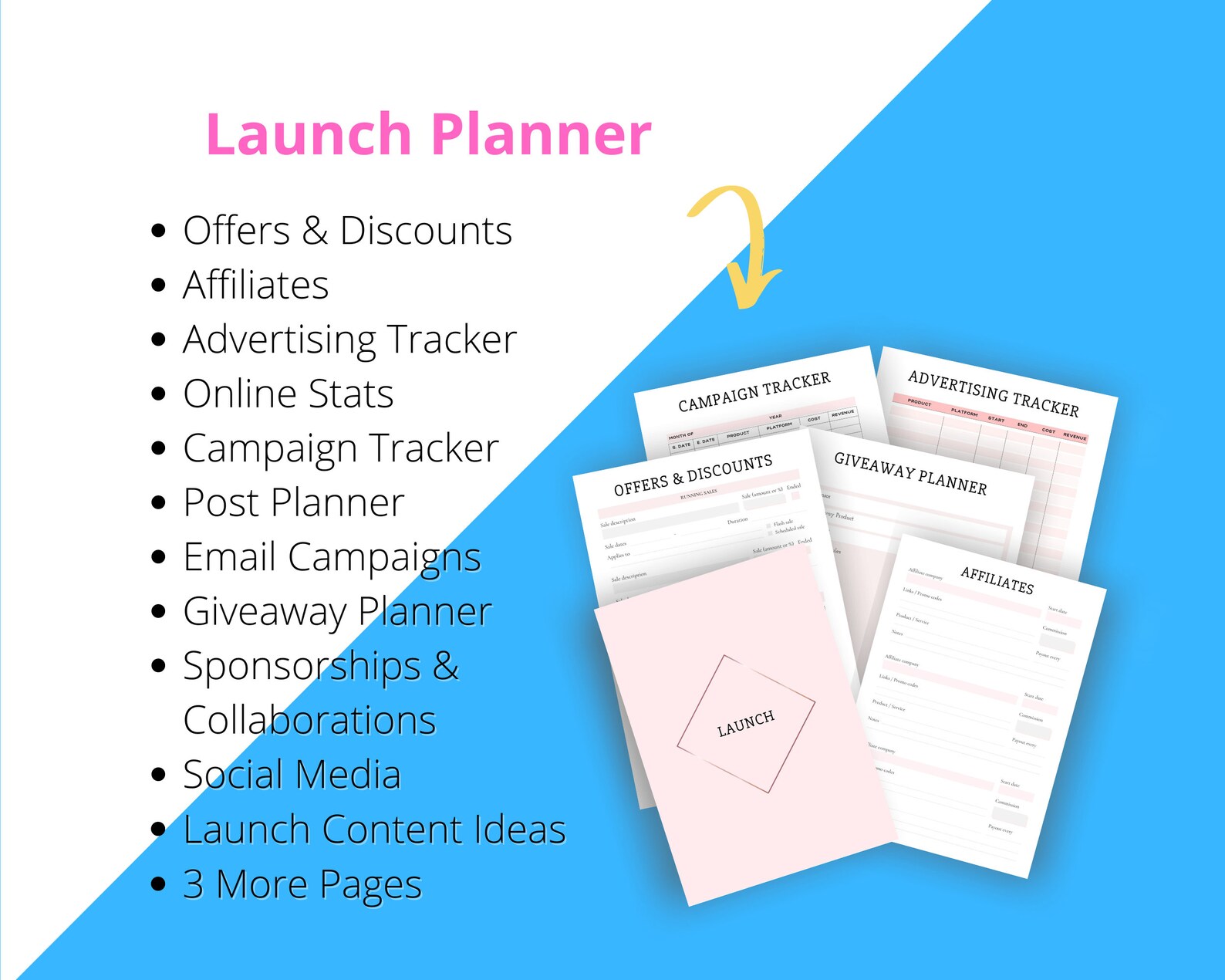 Product Launch Business Planner Printable Launch Planner | Etsy