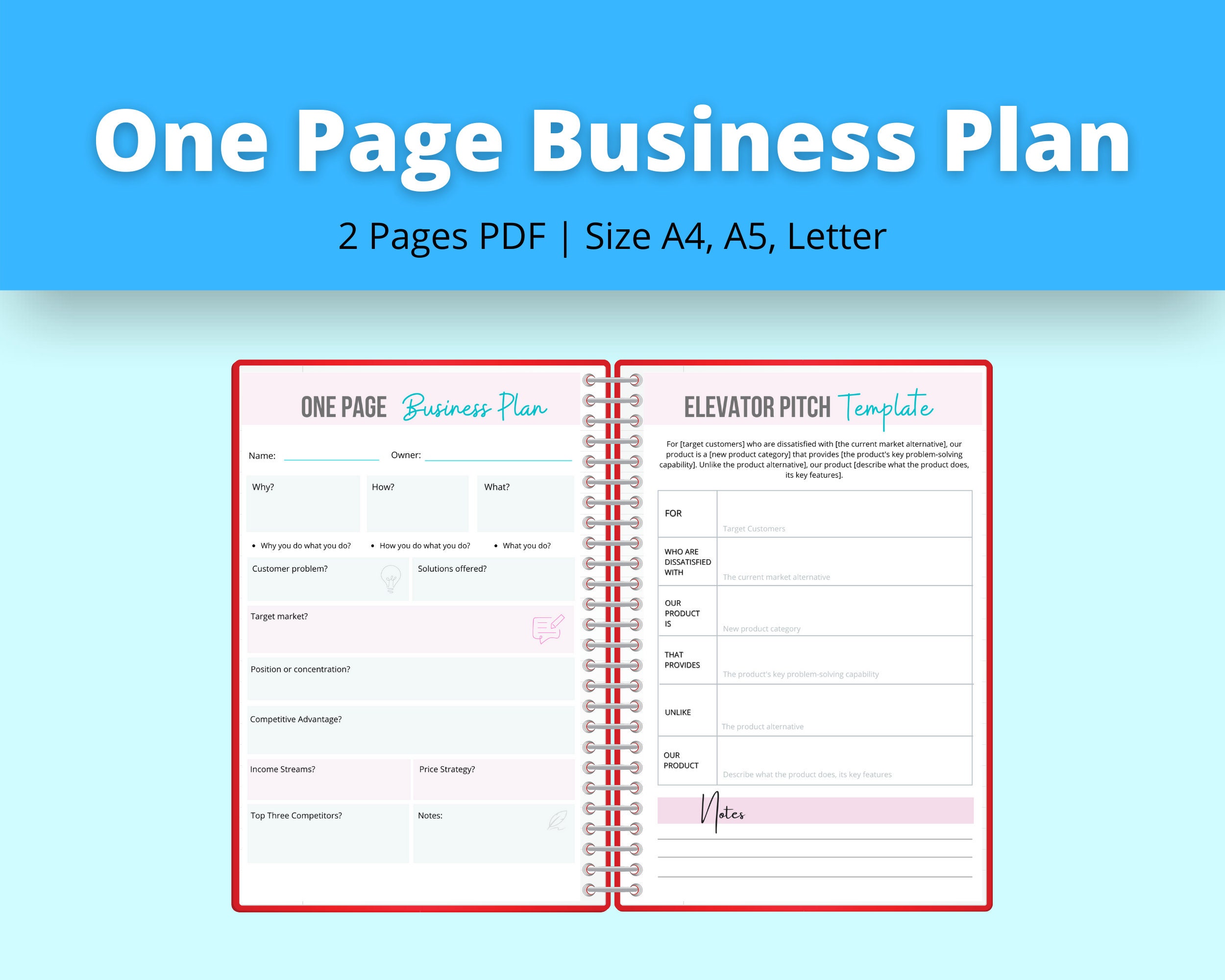 business one page plan ltd