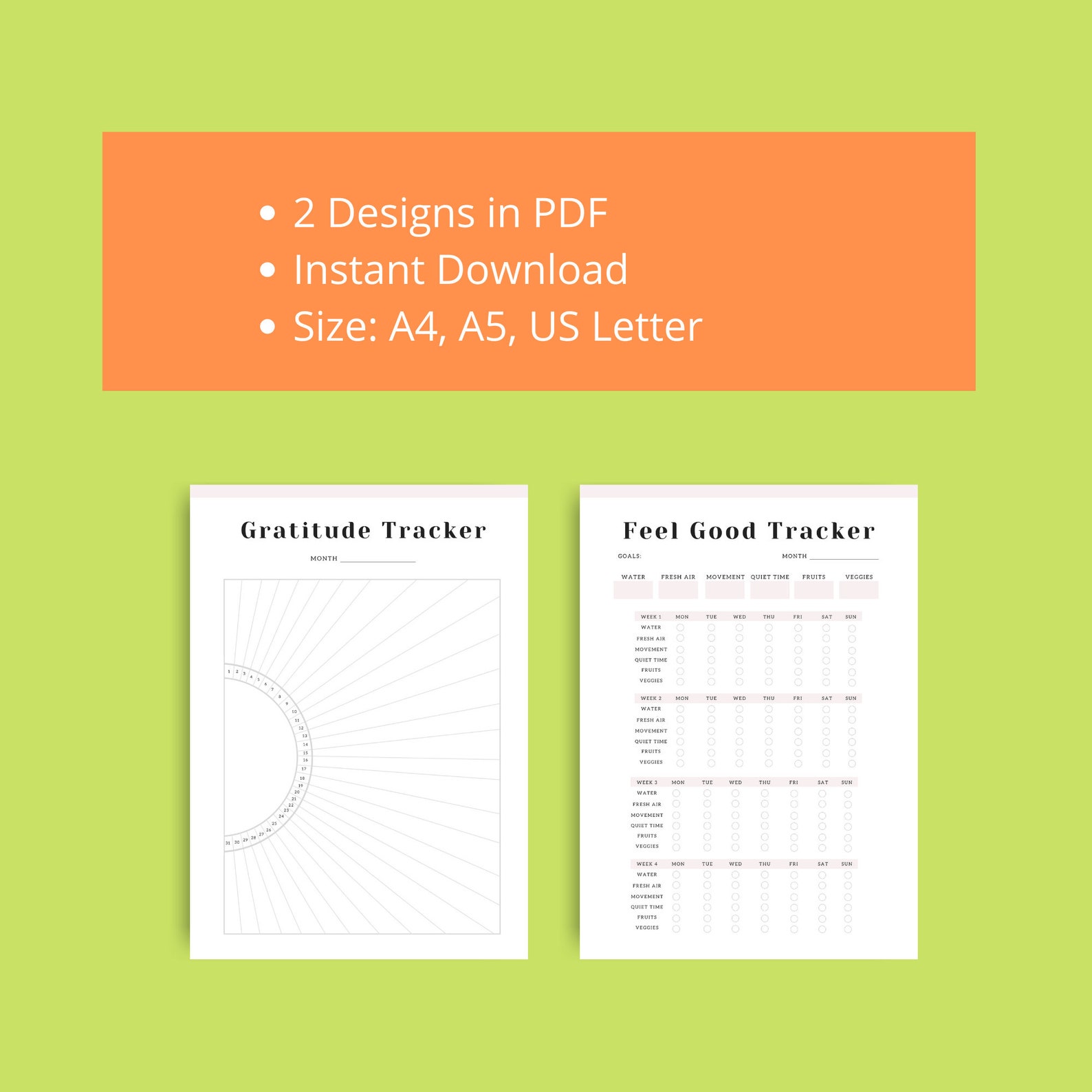 Gratitude Tracker Feel Good Chart Gratitude Chart PDF | Etsy UK