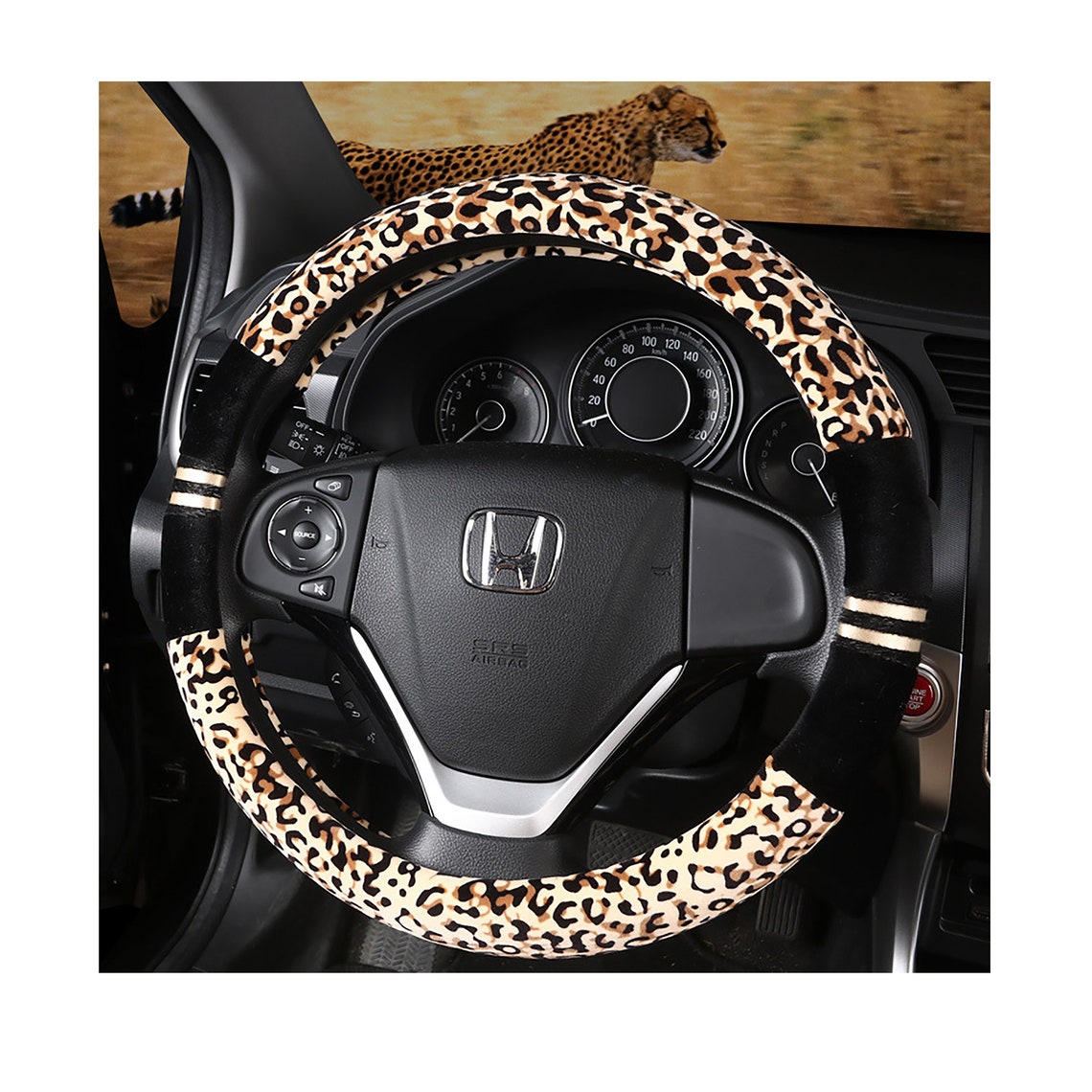 Leopard print steering wheel covercar decor wheel Etsy