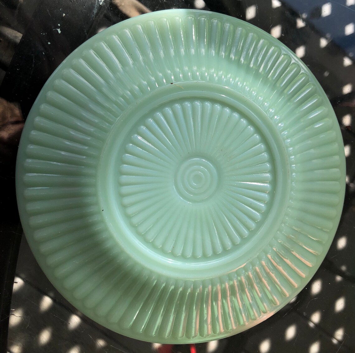 1093 Anchor Hocking Fire King Jadeite Saucer Vintage Etsy