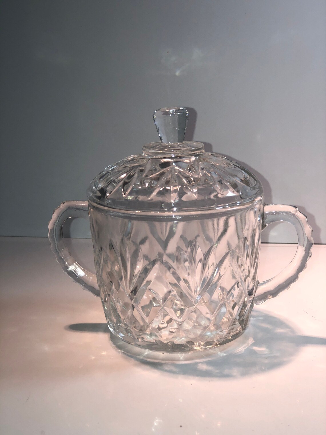 1357 Vintage Sugar Bowl With Lid & Handles. Etsy