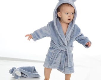 Personalised Baby Robe Perfect Gift Newborns Custom Embroidered name Baby Robe baby Shower first Valentine Gift Hooded Baby Dressing Gown