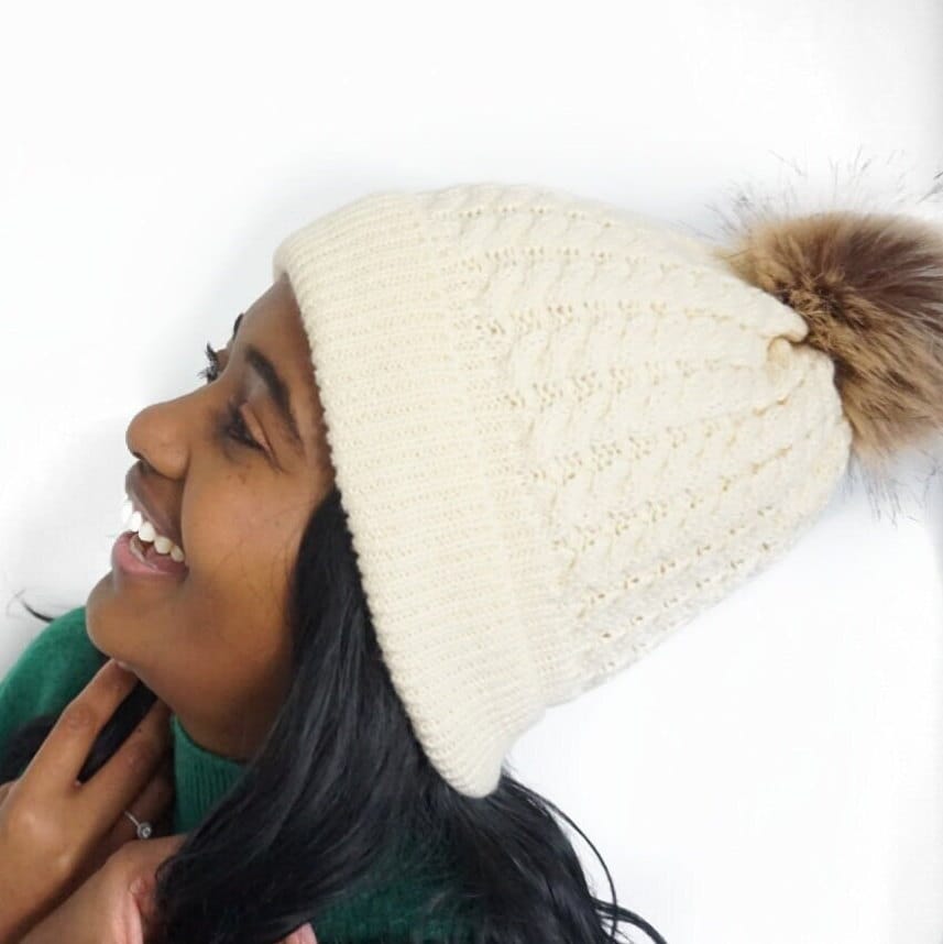Knit Wool Beanie with Satin Lining, Chic Chemo Hat & Thoughtful Gift for Loved Ones, Satin lined Beanie, Christmas secret santa gift him her
