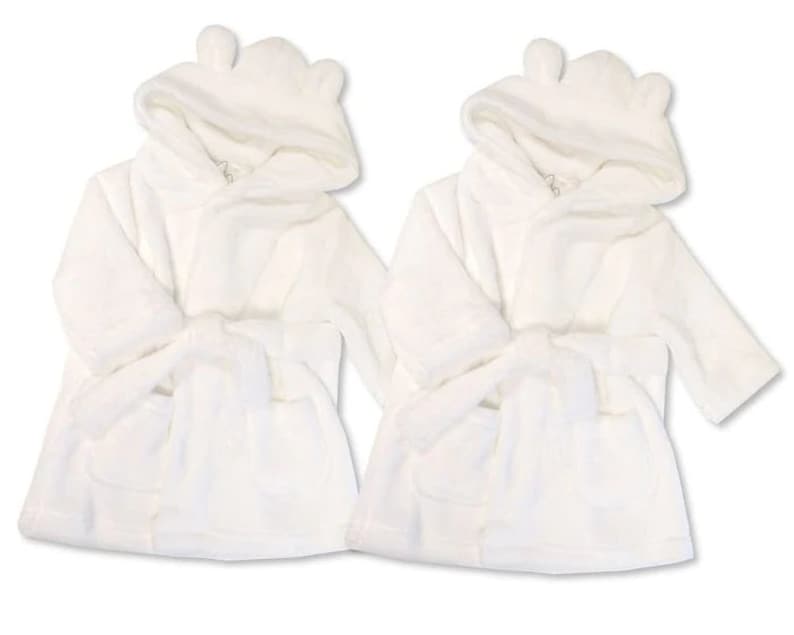 Cadeau Saint-Valentin pour bébé, peignoir personnalisé, robe de bain à capuche brodée pour bébé, cadeau de naissance, cadeau de baptême de baby shower, cadeau de Pâques image 5