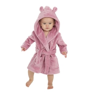 Cadeau Saint-Valentin pour bébé, peignoir personnalisé, robe de bain à capuche brodée pour bébé, cadeau de naissance, cadeau de baptême de baby shower, cadeau de Pâques image 2