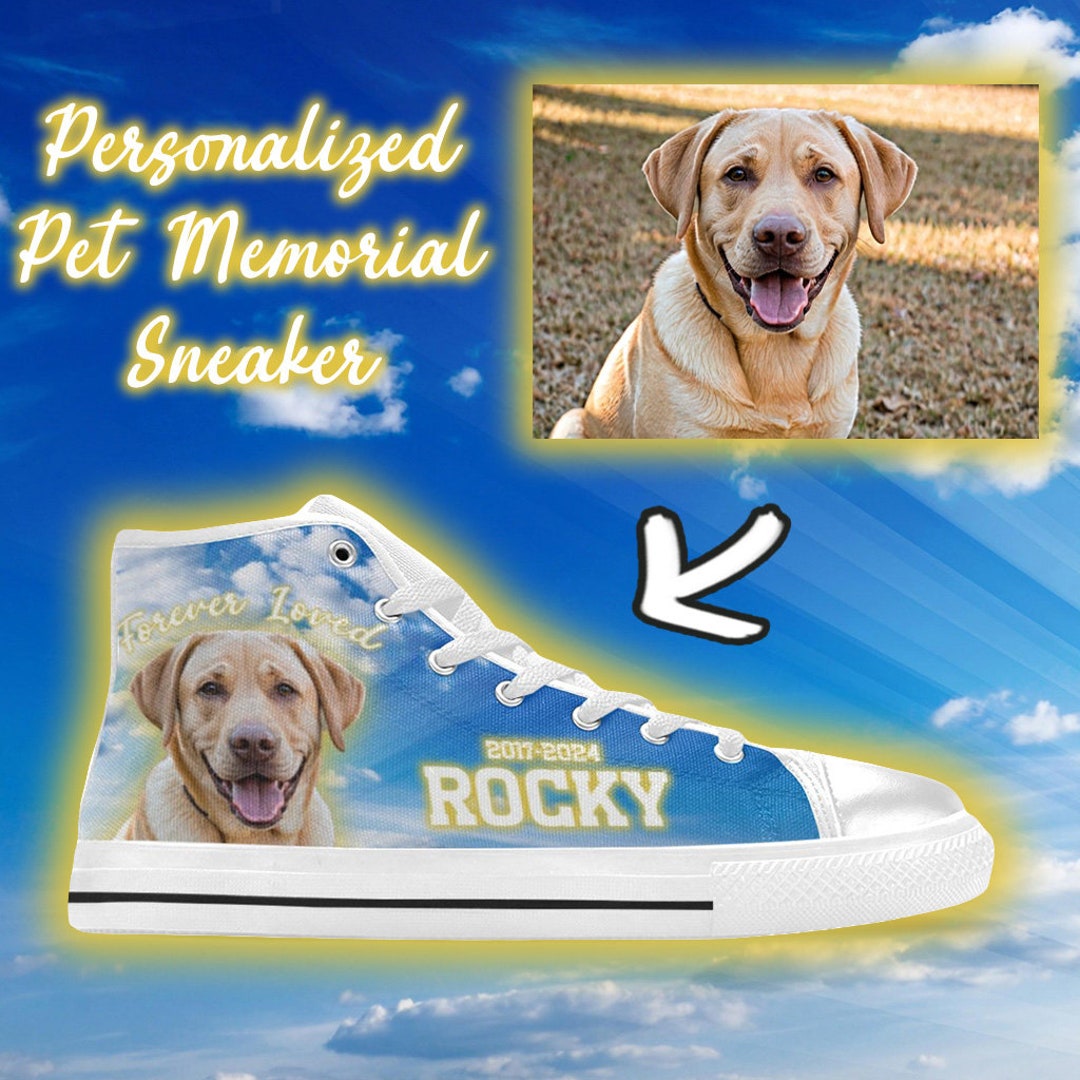 Custom Personalized Memorial Sneakers - Memorial Gift Idea for Family - Never Walk Alone
