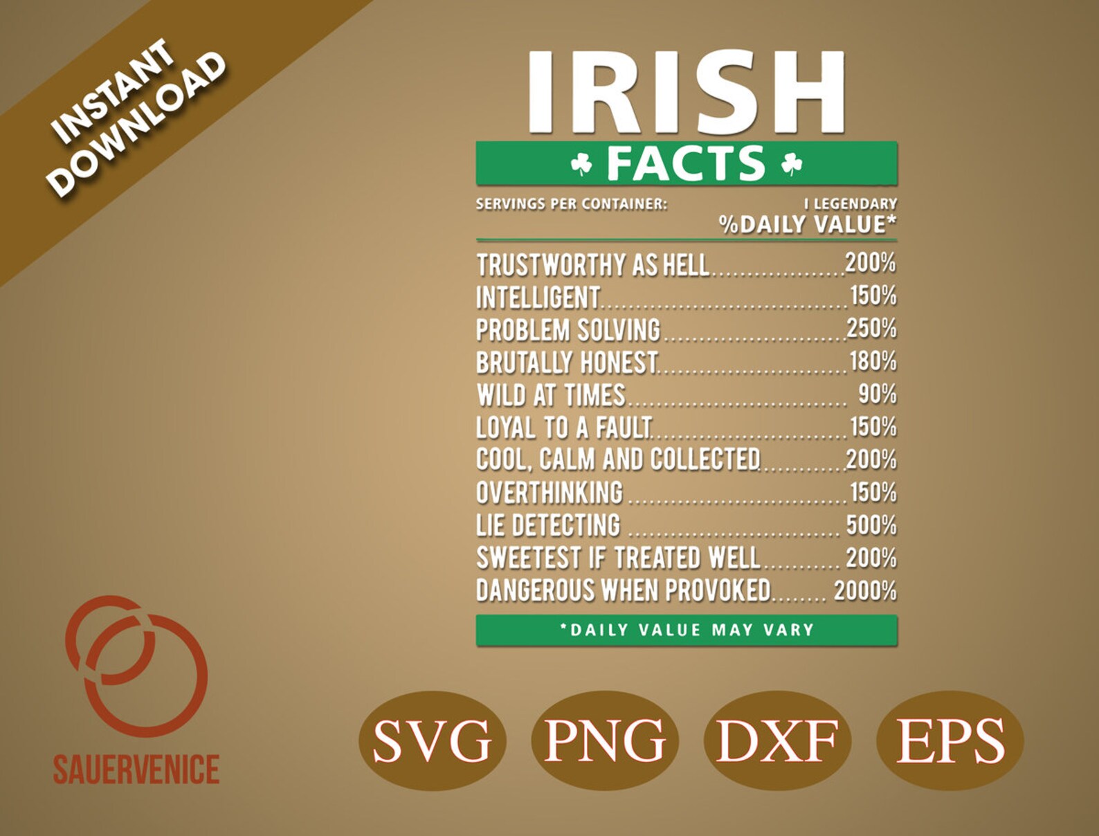 Irische Fakten Liste irischen Stil Tshirt-Design | Etsy