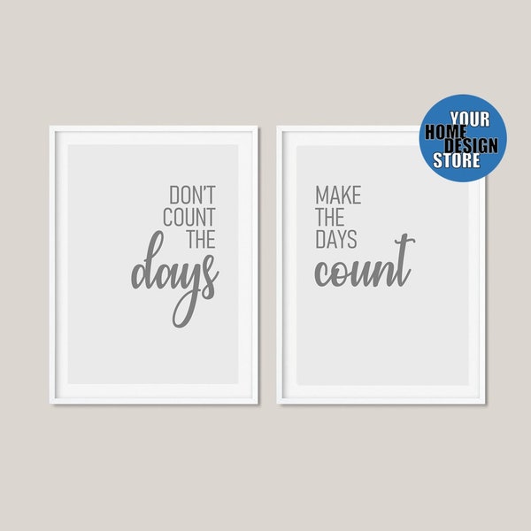 Dont Count the Days Etsy