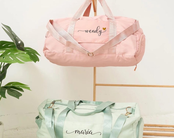 Personalized duffel bag| overnight bags | custom duffle bag | dance bag | personalized gift | birthday gift| Gym Bag| gift for her| Baby Bag