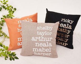 Personalized Name Pillow, Handmade Pillow, Bedroom Decor, Interior Pillow, Unique Throw Pillow, Minimalist Pillow,Nursery Gift,Custom Pillow