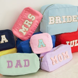 Custom Nylon Makeup Bag| Chenille Patch Custom Makeup Bag| Nylon Pouch Bag| Bags for patches| Toiletry Bags| Summer Travel Cases| Travel Bag