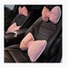 Bow car headrest, luxury car waist rest, car neck pillow, Car Seat Cushion, car seat waist cushion, Car accessories, Kawaii  Car Decor,Gift 