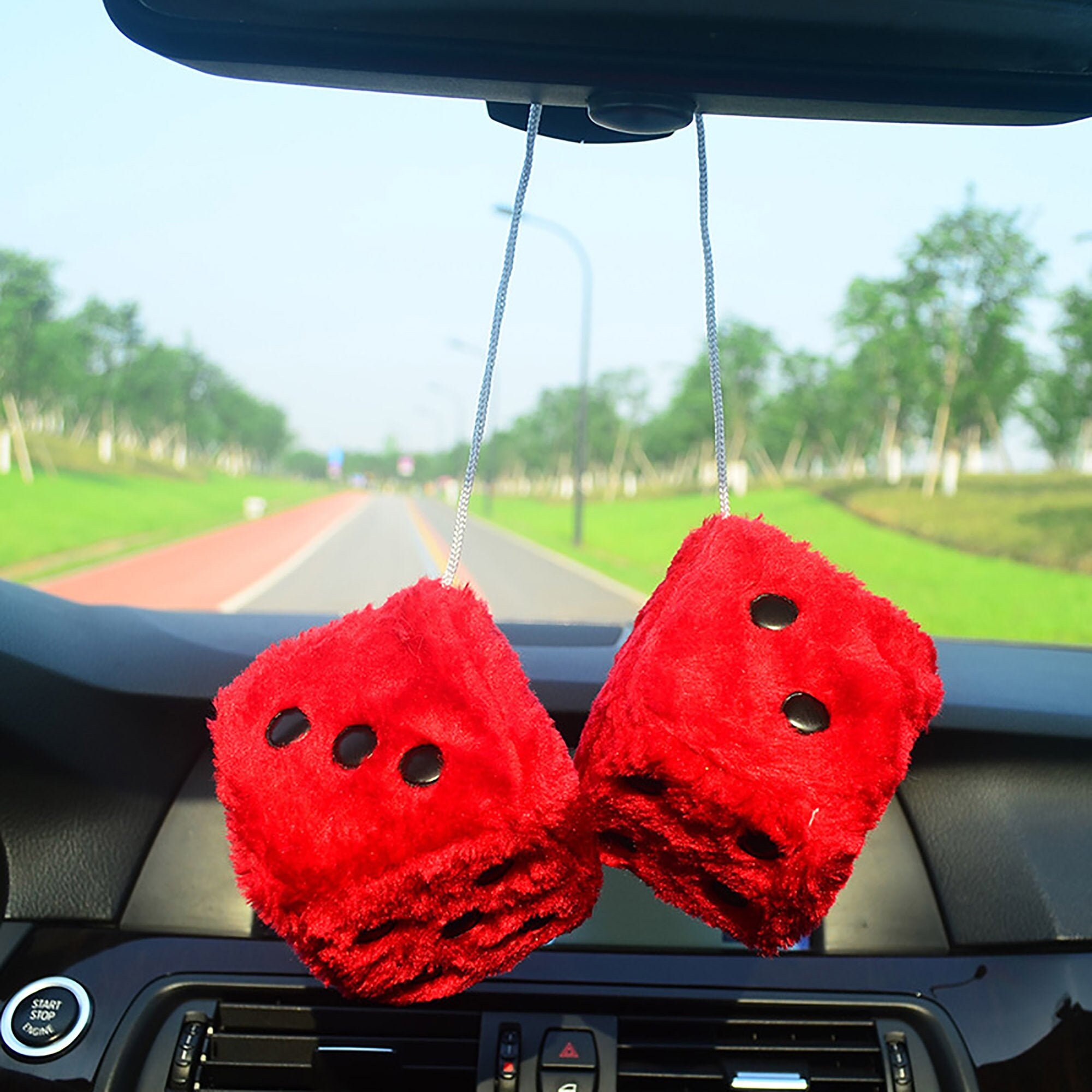 Dice Car PendantPlush dice pendantrearview mirror Etsy