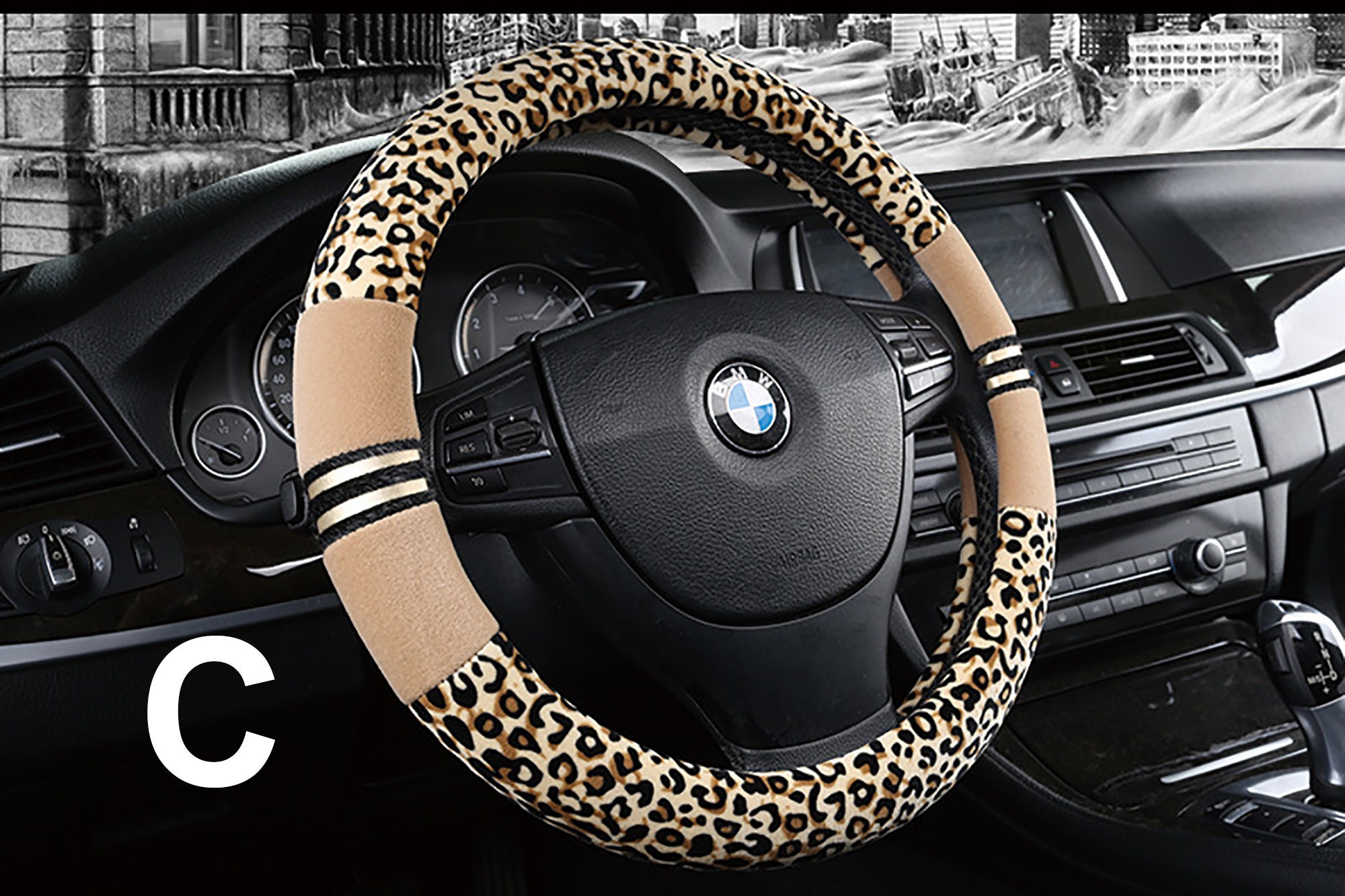 Leopard print Steering wheel coverNew fashiongirl steering | Etsy