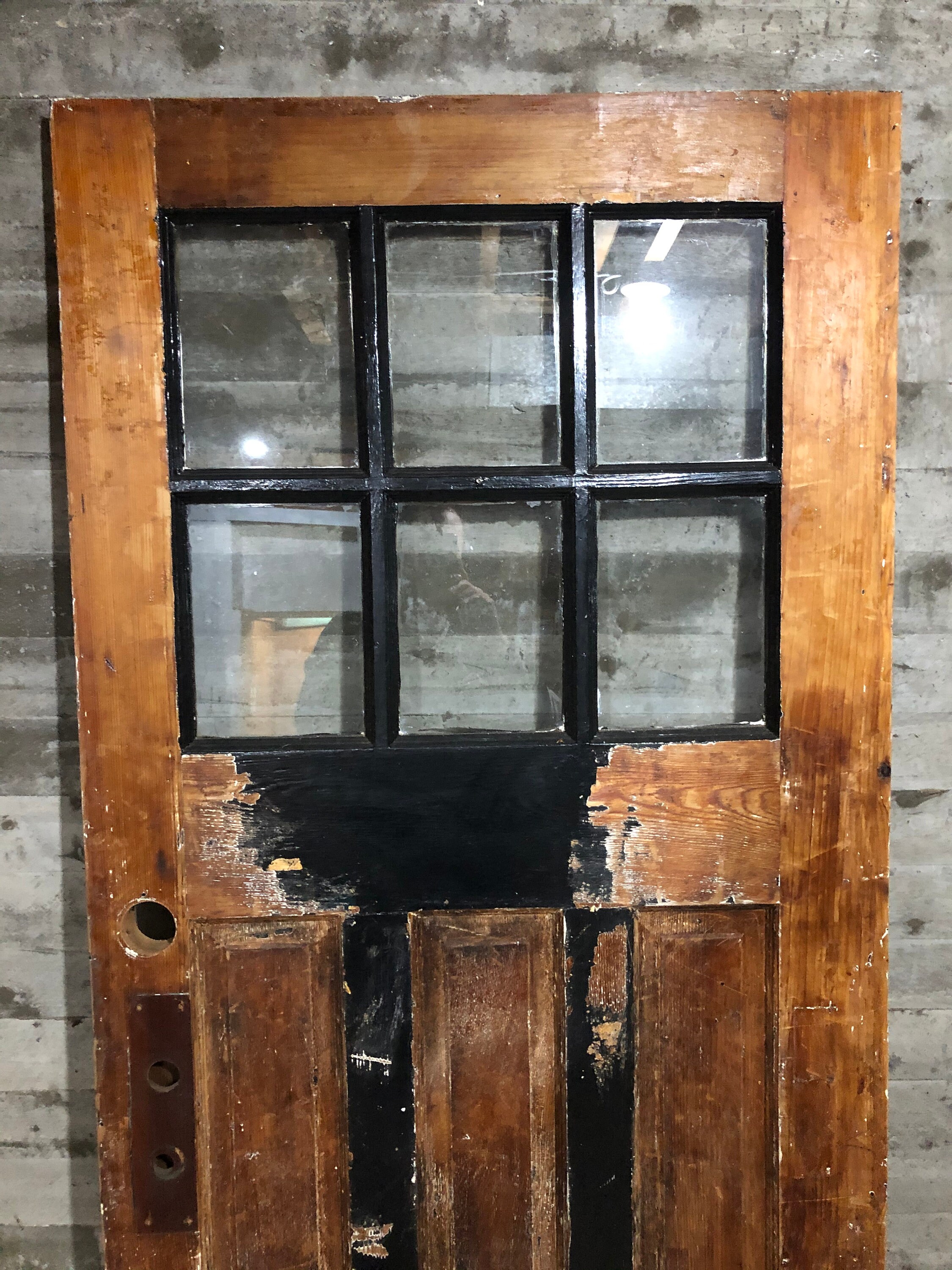 Antike Handwerker Außen gebeizt Holz Französisch Eingangstür | Etsy