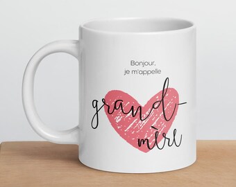 Bonjour Grand-mère Coffee Mug - French Grandma Gift