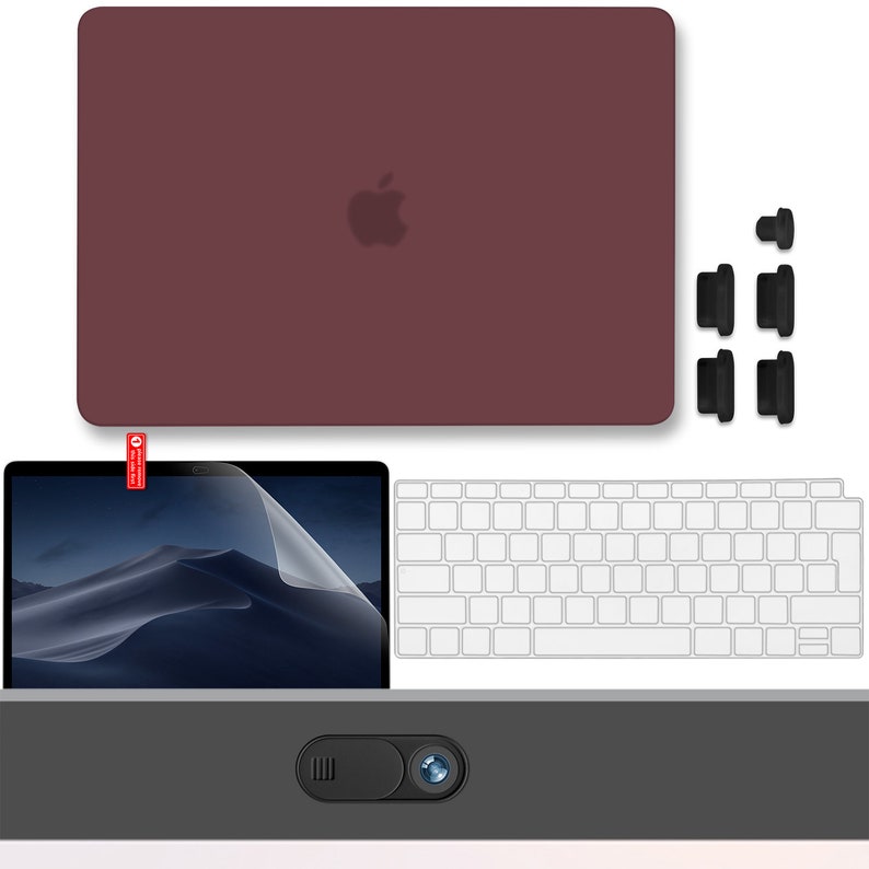 Macbook Air 13 2020 2019 Screen Protector Hard Shell Case Accessories Set A2337 M1 A1932 A2179 Keyboard Cover MacBook Air 13 Case