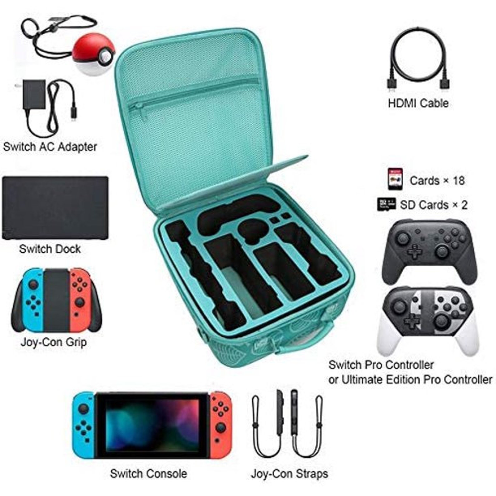 Nintendo Switch Carrying Case Cute Kawaii Travel Storage Bag Etsy