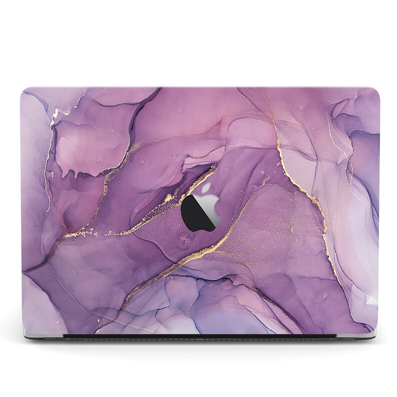 MacBook Pro Cover 16 inch 12 inch MacBook Air 13 Case Golden Purple Marble MacBook Pro 13 Case Plastic Hard Case A2337 A2338 M1