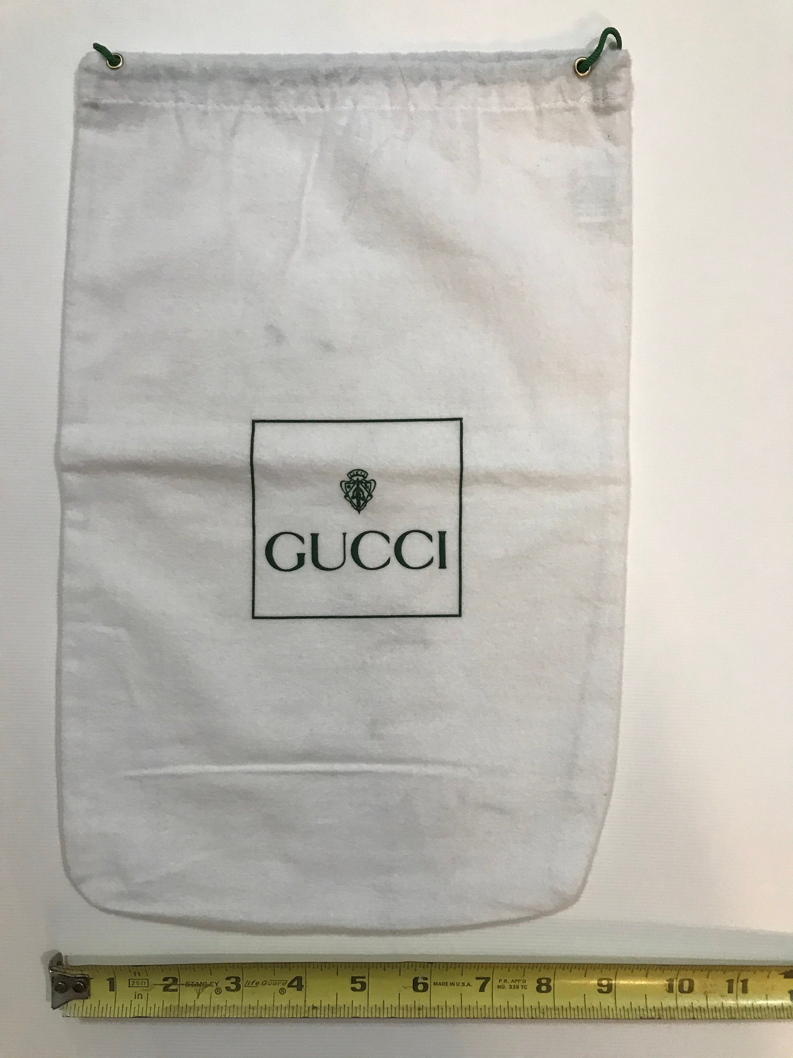 Vintage Gucci Dust Bag White/Off-White Square Logo | Etsy