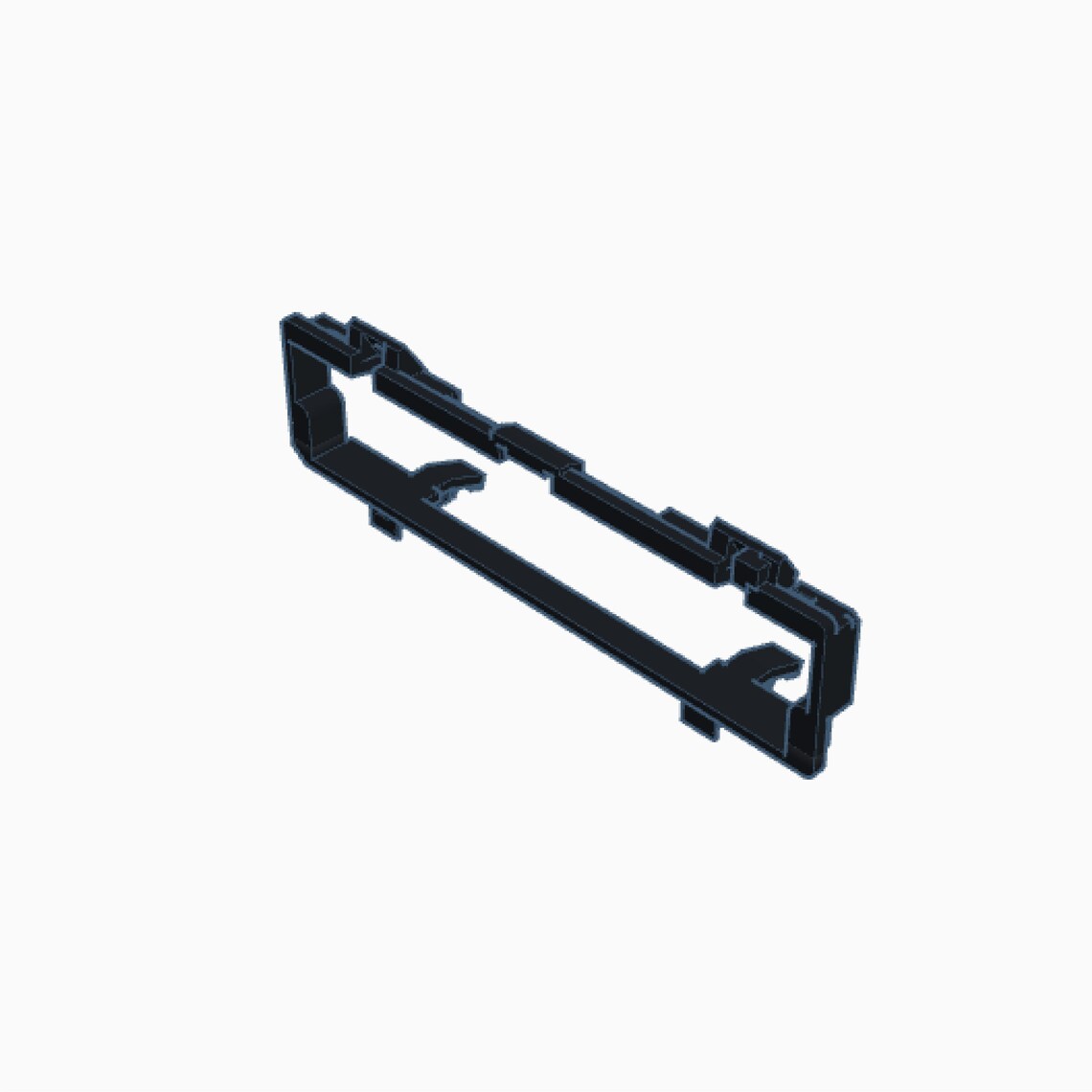 BMW E46 HVAC Relocation Bracket for Double Din Unit 3 Series AC 3D