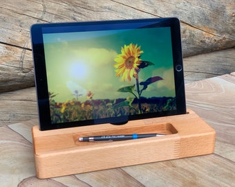 Apple iPad Ständer Halterung Halter Holz