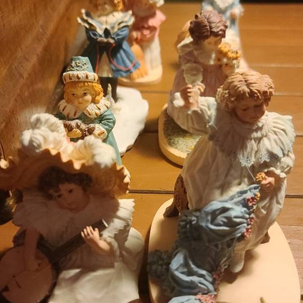 Seven Sweet Maud Humphrey Figurines in Excellent Condition!