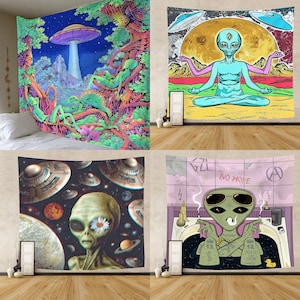 Alien Tapestry Etsy Canada