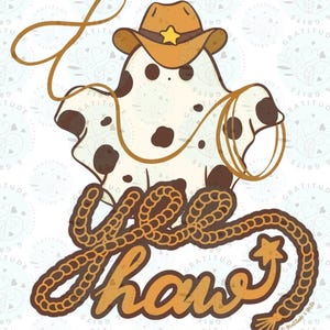 Boo Haw, Yee Haw Ghost png, Halloween shirt, Instant Digital Download, png file, digital file,  PNG download, Western Ghost