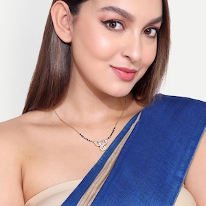 Diamond Mangalsutra, Gold Plated Mangalsutra, Bollywood Actress Mangalsutra, CZ Mangalsutra, Indian Jewelry, Gold Indian Mangalsutra