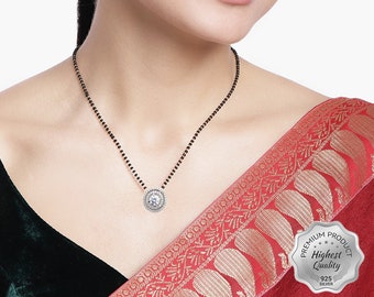 925 Sterling Silver Diamond Mangalsutra, 925 Gold Mangalsutra, CZ Mangalsutra, Gold Plated Mangalsutra, Bollywood Actress Mangalsutra