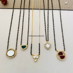 Diamond Mangalsutra, Gold Plated Mangalsutra, Bollywood Actress Mangalsutra, CZ Mangalsutra, Indian Jewelry, Gold Indian Mangalsutra