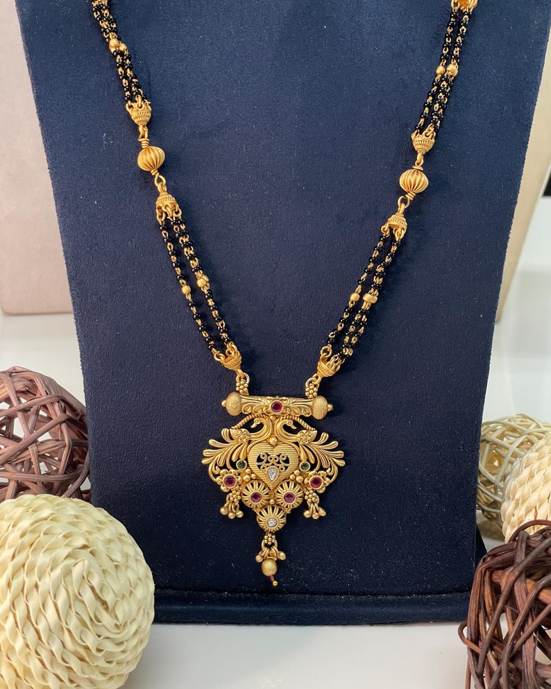 Mangalsutra Mangalsutra Necklace Mangalsutra Modern Etsy