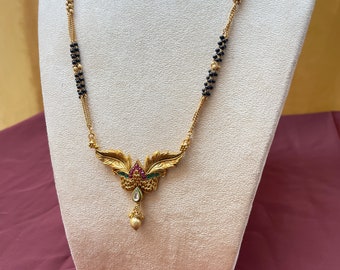 Flower Mangalsutra Antique Mangalsutra 