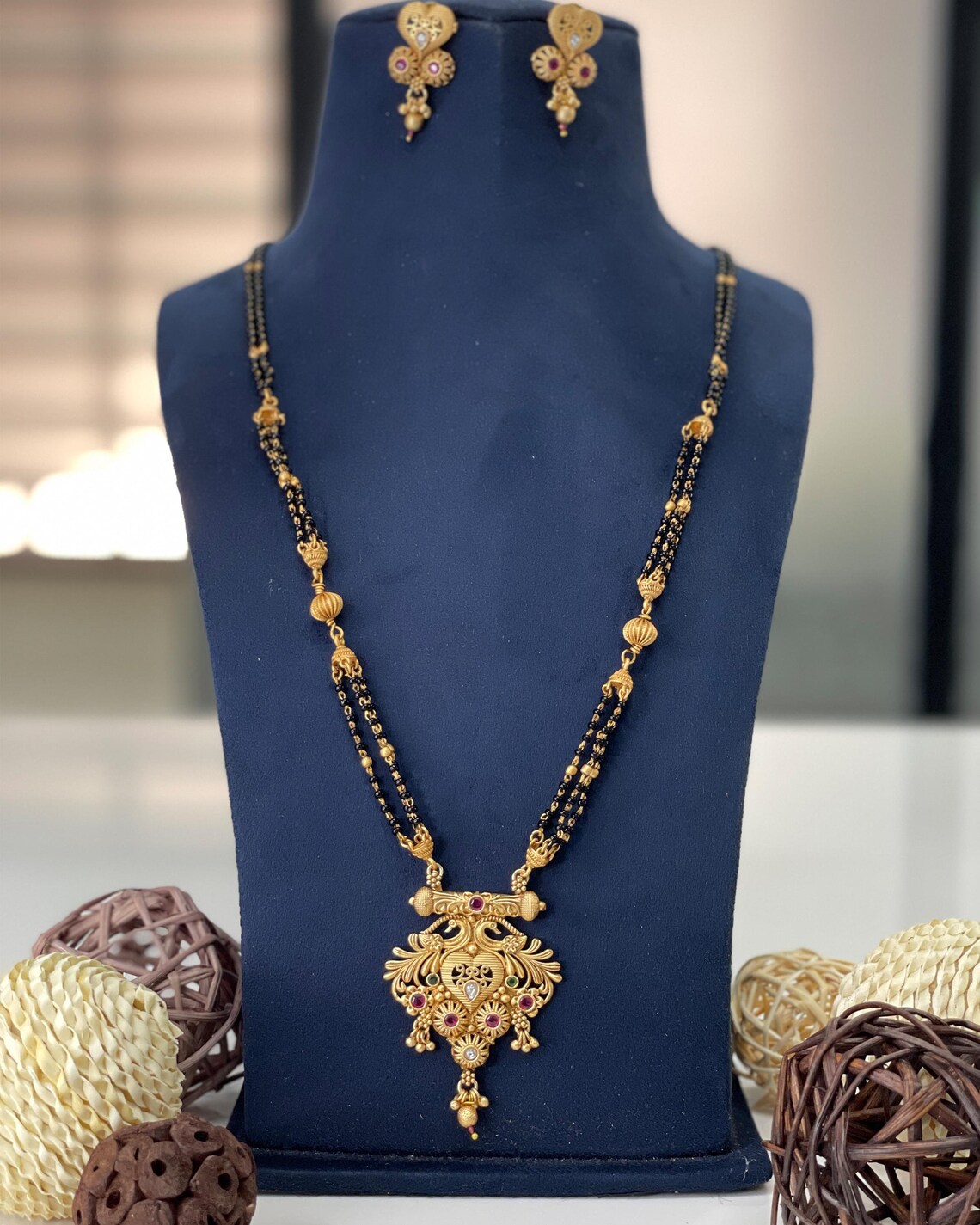 Mangalsutra Mangalsutra Necklace Mangalsutra Modern Etsy