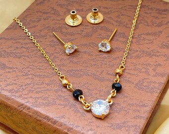 High Quality Gold Plated Single Stone 