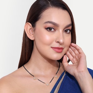 Diamond Mangalsutra, Gold Plated Mangalsutra, Bollywood Actress Mangalsutra, CZ Mangalsutra, Indian Jewelry, Gold Indian Mangalsutra