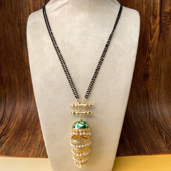 Long gold 2024 plated mangalsutra online