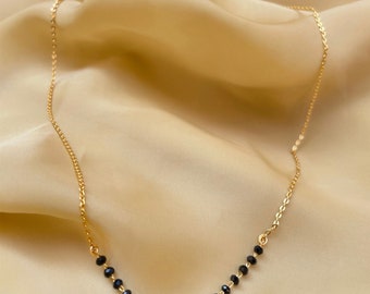 Surbhi Chandna Inspired Gold Diamond Mangalsutra, Bollywood Actress Mangalsutra, Mangalsutra Modern,Mangalsutra Pendant