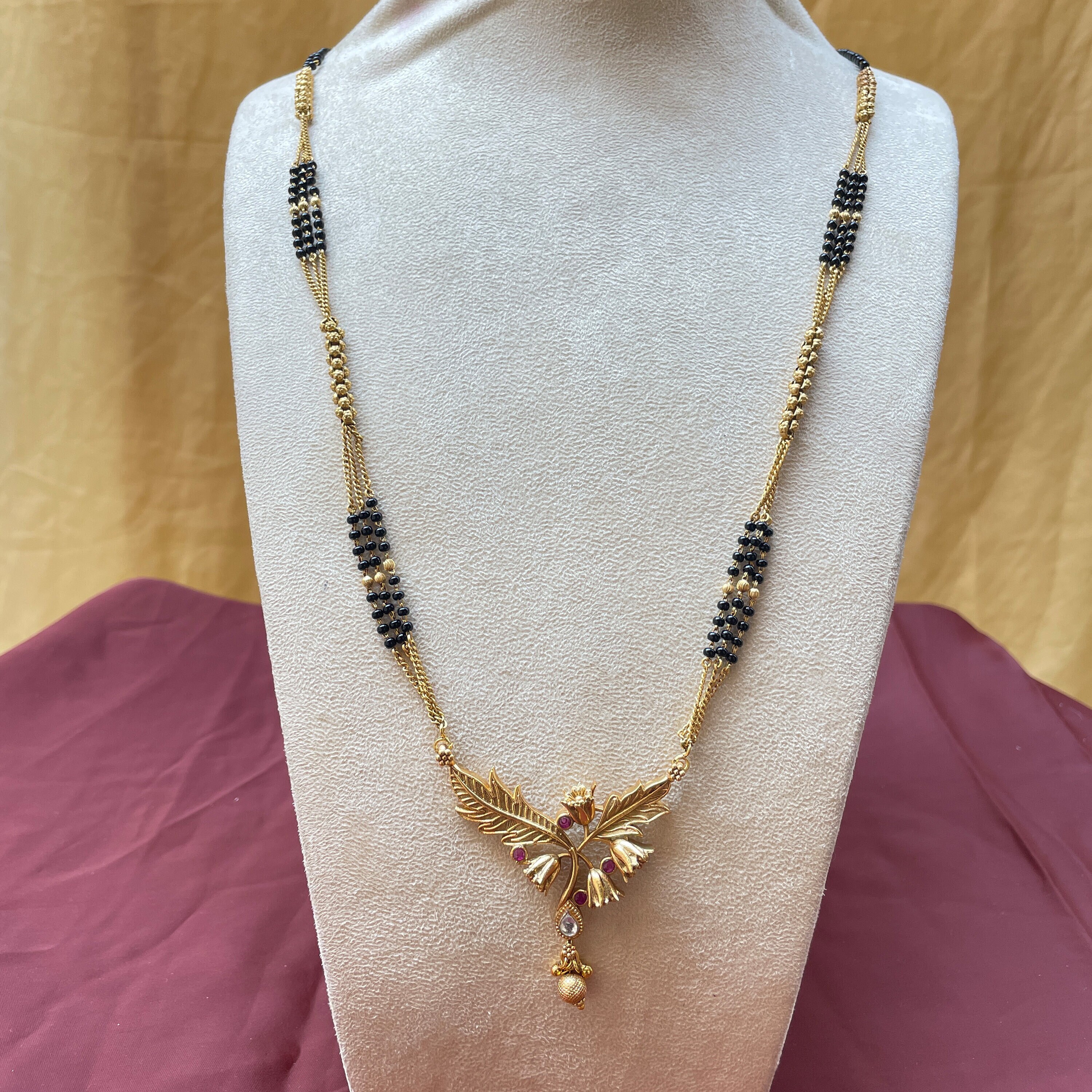 Flower Mangalsutra Antique Mangalsutra 
