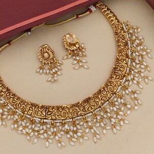 Traditional gold plated necklace