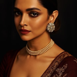 Pendientes Kundan Polki, joyería india victoriana