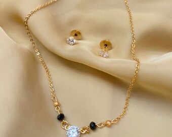 Single stone hotsell mangalsutra