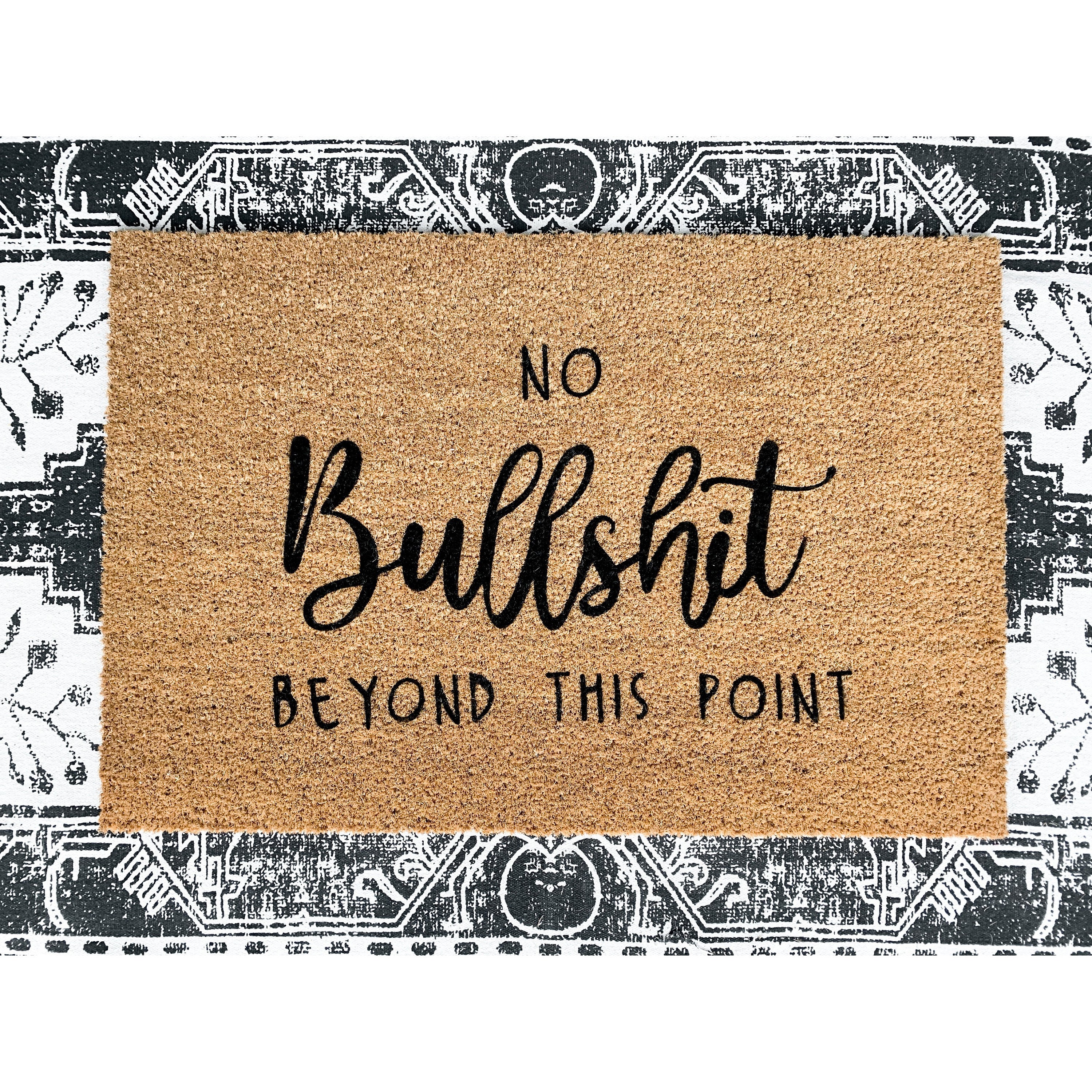 No Bullshit Doormat/ Funny Doormat/ rude doormat/Offensive Etsy